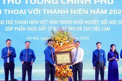 Thủ tướng Lê Minh Hưng đối thoại với thanh niên về khởi nghiệp, đổi mới sáng tạo
