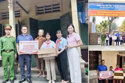 Trao 'Đàn gà Khăn quàng đỏ', tuổi trẻ Công an Thủ đô tiếp sức học sinh nghèo đến trường