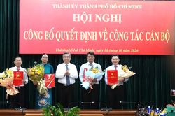 Thành ủy TP.HCM chỉ định, điều động, bổ nhiệm nhiều cán bộ