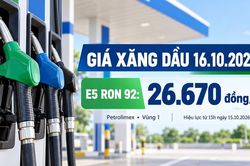 Giá xăng dầu hôm nay 16.10.2026: Bảng giá Petrolimex mới nhất