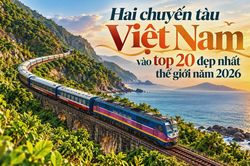 Hai chuyến tàu Việt Nam vào top 20 đẹp nhất thế giới năm 2026