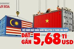 Việt Nam nhập siêu Malaysia hơn 6 tỉ USD sau 9 tháng