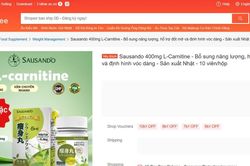 Thực phẩm chức năng 'Sausando Slimming capsule' trên Shopee chưa được cấp Giấy công bố sản phẩm