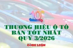 10 thương hiệu ô tô có lượng xe tiêu thụ nhiều nhất quý 3/2026