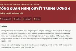 Hội nghị Trung ương 4: Những quyết sách đột phá