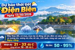 Bản tin Dự báo thời tiết ngày 17/10/2026