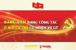 [Infographic] Đảng viên đang công tác ở nơi cư trú có nhiệm vụ gì?