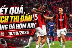 Kết quả, lịch thi đấu bóng đá hôm nay 16/10: AC Milan đại thắng
