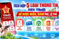 T&iacute;ch hợp 5 loại th&ocirc;ng tin tr&ecirc;n VNeID để được miễn, giảm ph&iacute;, lệ ph&iacute;