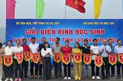 Gần 500 vận động viên tranh tài tại Giải Điền kinh học sinh THCS và THPT tỉnh Lào Cai năm 2026