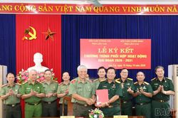 Hội Cựu CAND tỉnh và Hội CCB tỉnh ký kết chương trình phối hợp hoạt động giai đoạn 2026 - 2031