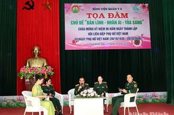 Tọa đàm “Hội Phụ nữ Bệnh viện Quân y 5 bản lĩnh, nhân ái, tỏa sáng"