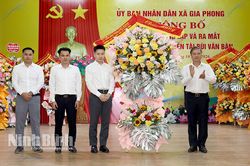 Xã Gia Phong công bố quyết định thành lập Quỹ Khuyến học, khuyến tài Bùi Văn Bàn