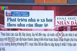 Điểm báo VTV1: Phát triển nhà ở xã hội theo nhu cầu thực tế
