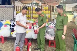 Bảo đảm an toàn phòng cháy, chữa cháy tại Hội chợ thương mại xã Hòa An