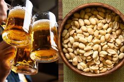 Vì sao khi uống rượu bia không nên dùng lạc làm mồi nhậu?