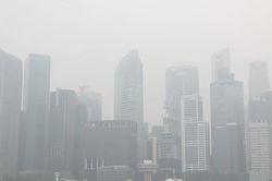 Khói mù khiến chất lượng không khí Singapore xuống mức rất xấu