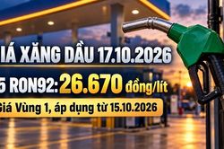 Giá xăng dầu hôm nay 17.10.2026: Dầu thế giới tăng mạnh