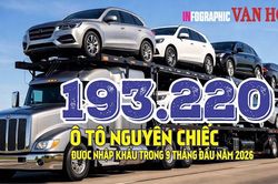 Việt Nam nhập gần 200.000 ô tô, tăng gần 25%
