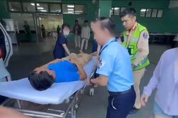 CSGT dùng xe đặc chủng dẫn đường, đưa người đàn ông bị đột quỵ đi cấp cứu