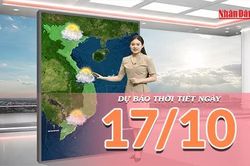 [Video] Dự b&aacute;o thời tiết ng&agrave;y 17/10/2026: Nắng diện rộng tại Bắc Bộ v&agrave; Trung Bộ, Nam Bộ đề ph&ograve;ng d&ocirc;ng lốc về chiều tối