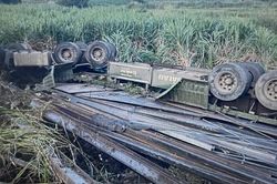 Lật xe đầu kéo trên đường Trường Sơn Đông đoạn qua tỉnh Đắk Lắk khiến 2 người tử vong