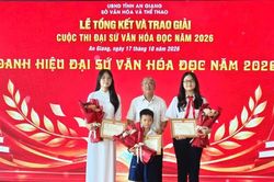 An Giang tổng kết trao giải Cuộc thi Đại sứ Văn h&oacute;a đọc năm 2026