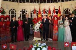 Tổng Bí thư, Chủ tịch nước Tô Lâm chủ trì chiêu đãi Tổng thống Liên bang Thụy Sĩ Guy Parmelin