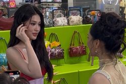 Biểu cảm của Hoa hậu Mai Phương khi gặp lại 'người quen' ở sự kiện
