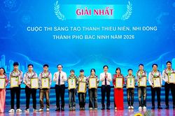 40 mô hình đạt giải Cuộc thi Sáng tạo thanh thiếu niên, nhi đồng thành phố Bắc Ninh năm 2026