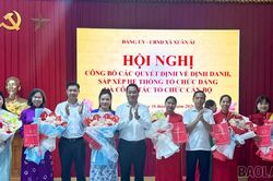 Xuân Ái kiện toàn tổ chức đảng, công bố quyết định về công tác cán bộ