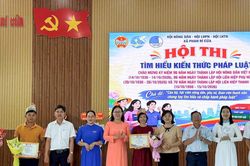 Hơn 200 hội viên thi tìm hiểu kiến thức pháp luật tại Phan Rí Cửa