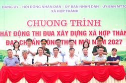 Xã Hợp Thành phát động thi đua xây dựng nông thôn mới