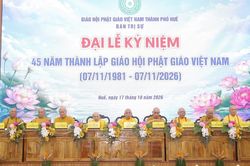 Huế: Lễ kỷ niệm 45 năm th&agrave;nh lập GHPGVN (1981-2026)