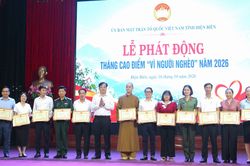 Điện Biên phát động Tháng cao điểm 'Vì người nghèo' năm 2026: Tiếp nhận hơn 1,4 tỷ đồng ngay tại buổi lễ
