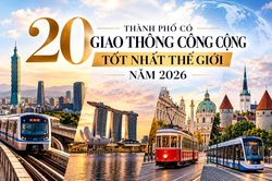 20 th&agrave;nh phố c&oacute; giao th&ocirc;ng c&ocirc;ng cộng tốt nhất thế giới năm 2026