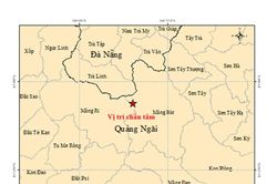 Li&ecirc;n tiếp xảy ra s&aacute;u trận động đất tại tỉnh Quảng Ng&atilde;i