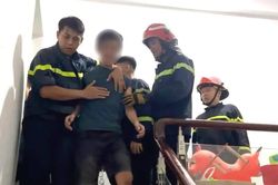 Cảnh sát PCCC và CNCH giải cứu nam thanh niên có ý định tự tử