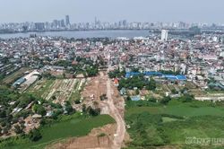 H&agrave; Nội: Điều chỉnh giao th&ocirc;ng tr&ecirc;n đường Nghi T&agrave;m để thi c&ocirc;ng cầu Tứ Li&ecirc;n