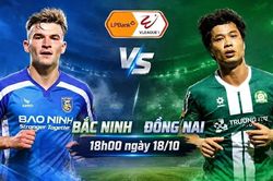 Nhận định Bắc Ninh vs Đồng Nai, 18h00 ng&agrave;y 18/10: T&acirc;n binh đại chiến