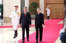 Lễ đ&oacute;n Thủ tướng Liechtenstein lần đầu thăm ch&iacute;nh thức Việt Nam