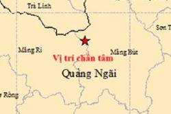 4 trận động đất li&ecirc;n tiếp xảy ra tại một x&atilde; ở Quảng Ng&atilde;i trong 8 giờ