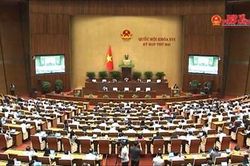 Viện trưởng Nguyễn Huy Tiến tr&igrave;nh b&agrave;y B&aacute;o c&aacute;o về dự thảo Bộ luật Tố tụng h&igrave;nh sự (sửa đổi) v&agrave; Tờ tr&igrave;nh dự &aacute;n Nghị quyết của Quốc hội