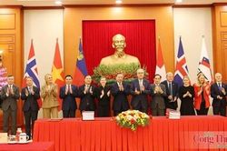 Ch&ugrave;m ảnh: Lễ k&yacute; kết Hiệp định thương mại tự do Việt Nam - EFTA