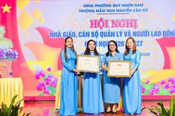 Trường Mầm non Nguyễn Văn Cừ được Chủ tịch UBND tỉnh Gia Lai tặng bằng khen