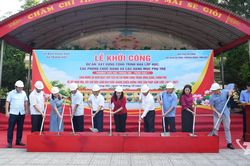Trung Hội khởi công xây dựng nhà lớp học và các phòng chức năng