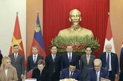 Lễ k&yacute; Hiệp định thương mại tự do giữa Việt Nam v&agrave; EFTA
