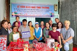 Ban Từ thiện x&atilde; hội Phật gi&aacute;o Bạc Li&ecirc;u hỗ trợ x&acirc;y nh&agrave; T&igrave;nh thương cho hộ ngh&egrave;o
