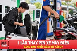 Một lần thay pin xe máy điện bằng bao nhiêu năm đổ xăng? Con số khiến nhiều người bất ngờ!