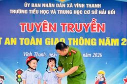 Tuy&ecirc;n truyền ph&aacute;p luật giao th&ocirc;ng, bảo vệ an to&agrave;n cho học sinh